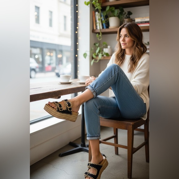 Dolce Vita Women’s Wanika Espadrille Platform Slide Sandal. Size 8 - Picture 2 of 11